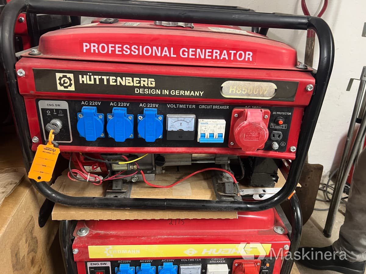 Elverk Huttenberg H8500W - Електрогенератор: снимка 4 Elverk Huttenberg H8500W - Електрогенератор: снимка 4