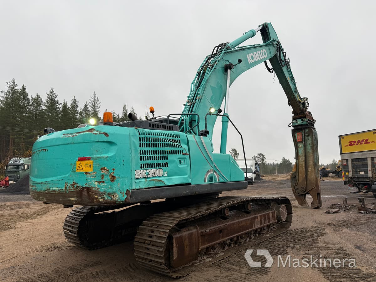 Grävmaskin Kobelco SK350LC-10 med stålsax - Верижен багер: снимка 5 Grävmaskin Kobelco SK350LC-10 med stålsax - Верижен багер: снимка 5