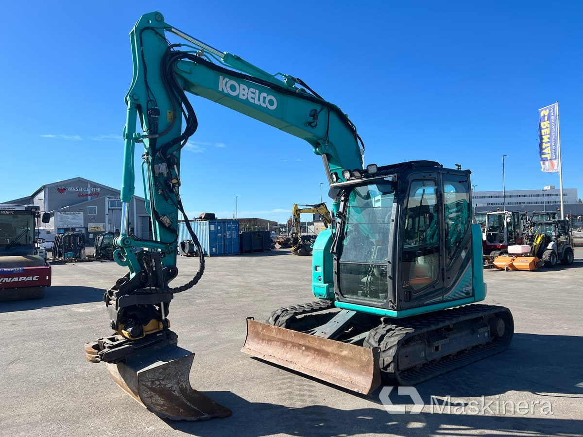 Grävmaskin Kobelco SK75SR-3E - Верижен багер: снимка 1 Grävmaskin Kobelco SK75SR-3E - Верижен багер: снимка 1