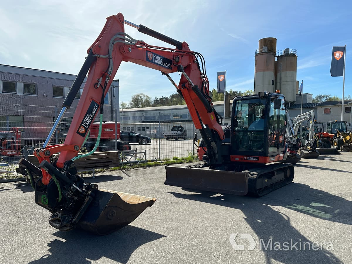 Grävmaskin Kubota KX080-4 - Верижен багер: снимка 1 Grävmaskin Kubota KX080-4 - Верижен багер: снимка 1