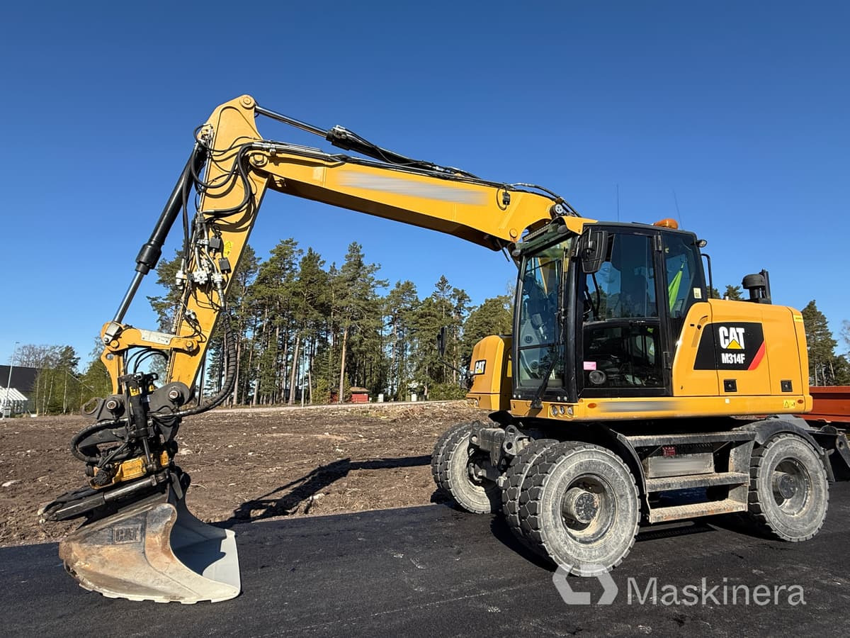 Hjulgrävare CAT 314F med tillbehör - Верижен багер: снимка 1 Hjulgrävare CAT 314F med tillbehör - Верижен багер: снимка 1