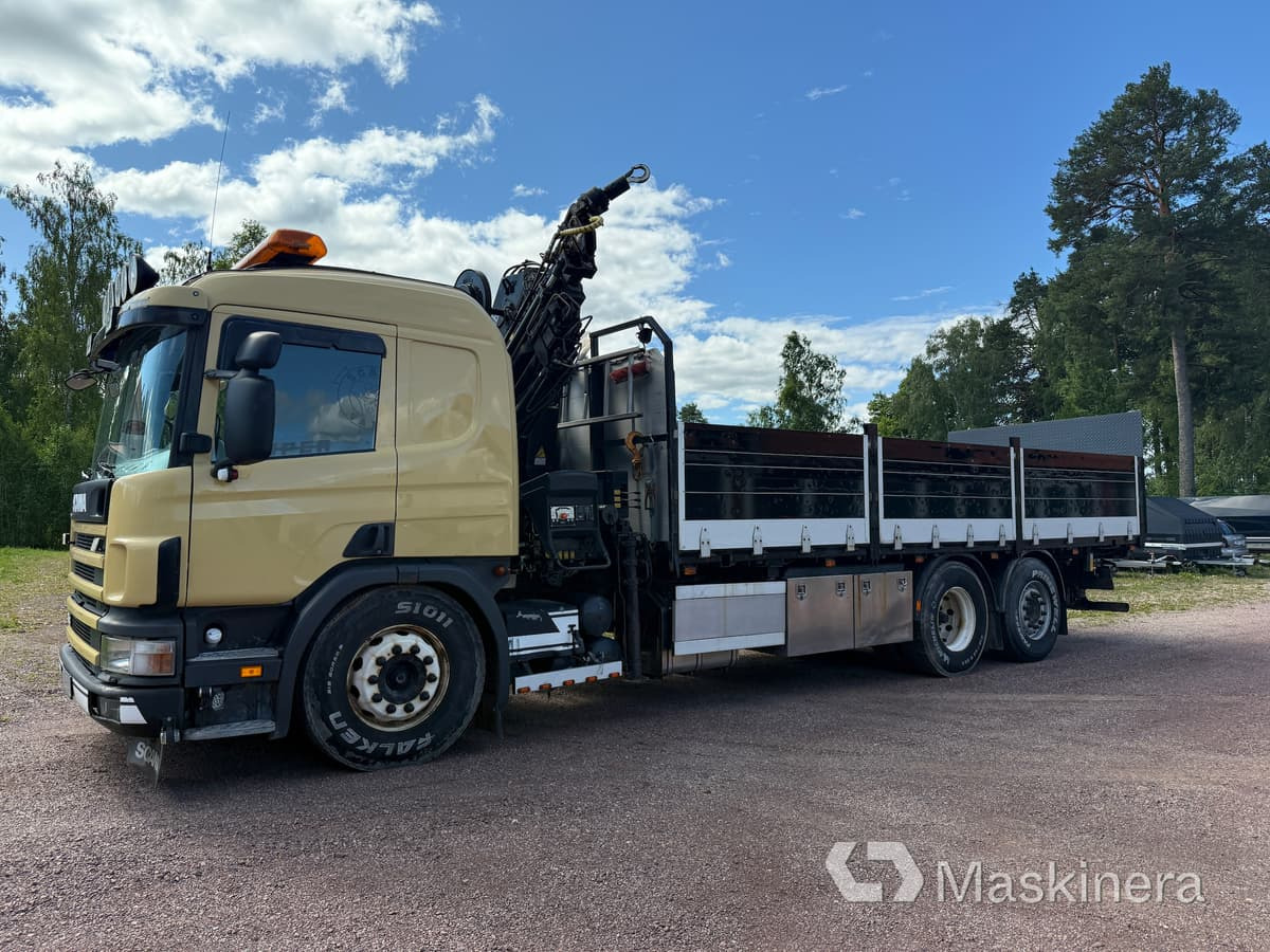 Kranbil Scania 114G - Бордови камион, Камион с кран: снимка 1 Kranbil Scania 114G - Бордови камион, Камион с кран: снимка 1
