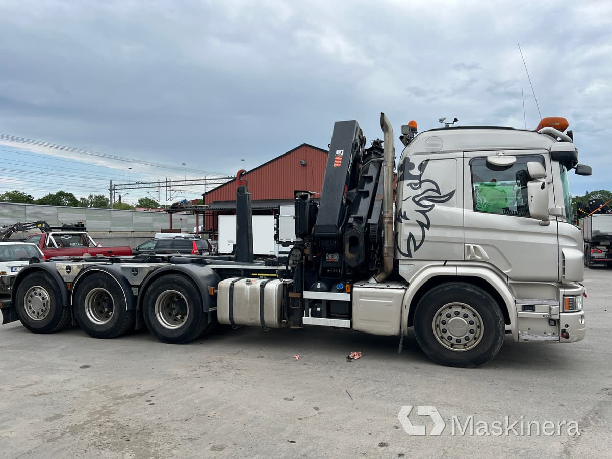 Kranväxlare Scania P410 8x4 - Мултилифт с кука камион, Камион с кран: снимка 4 Kranväxlare Scania P410 8x4 - Мултилифт с кука камион, Камион с кран: снимка 4