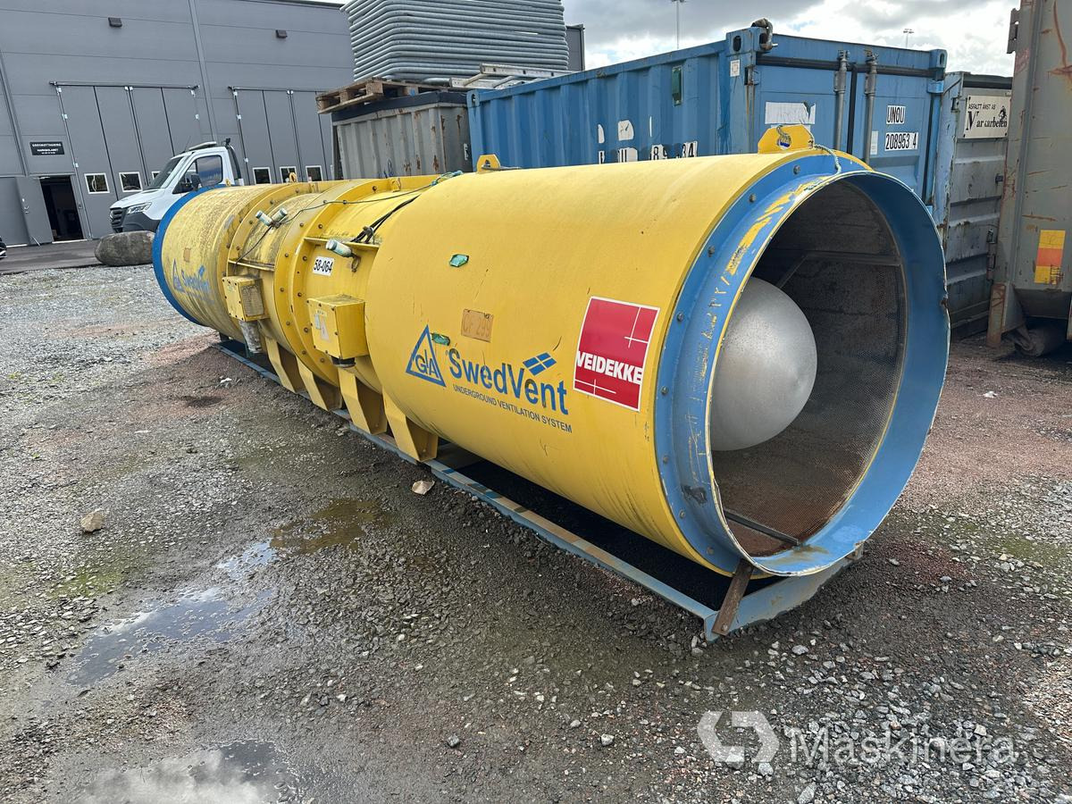 Тунелопробивната машина Tunnelfläkt Swedvent AVH125: снимка 1