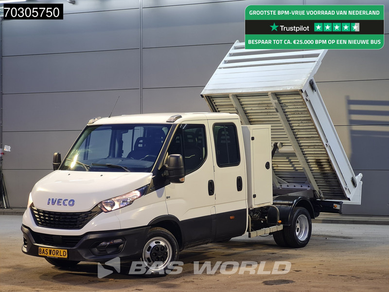 Iveco Daily 35C14 Dubbel Cabine Kipper met Kist Dubbellucht 3,5t Trekhaak Airco Cruise Euro6 Tipper Benne Kieper Airco Trekhaak Cruise contr - Бус самосвал: снимка 1 Iveco Daily 35C14 Dubbel Cabine Kipper met Kist Dubbellucht 3,5t Trekhaak Airco Cruise Euro6 Tipper Benne Kieper Airco Trekhaak Cruise contr - Бус самосвал: снимка 1