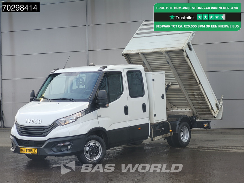 Iveco Daily 35C14 Kipper met Kist Dubbel Cabine 3,5t Trekhaak Dubbellucht Airco Cruise Euro6 Tipper Benne Kieper Airco Trekhaak Cruise contr - Бус самосвал: снимка 1 Iveco Daily 35C14 Kipper met Kist Dubbel Cabine 3,5t Trekhaak Dubbellucht Airco Cruise Euro6 Tipper Benne Kieper Airco Trekhaak Cruise contr - Бус самосвал: снимка 1