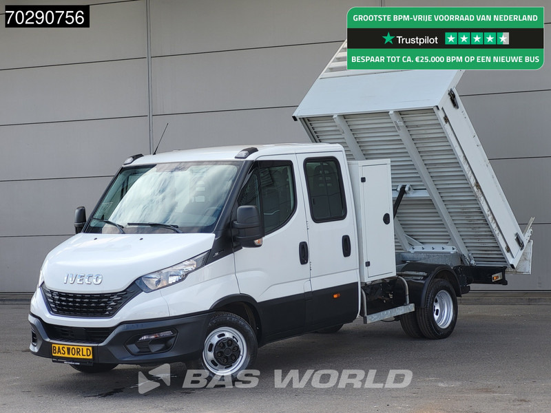 Iveco Daily 35C14 Kipper met Kist Dubbel Cabine Dubbellucht 3,5t Trekhaak Airco Cruise Euro6 Kieper Tipper Benne 2m3 Airco Trekhaak Cruise c - Бус самосвал: снимка 1 Iveco Daily 35C14 Kipper met Kist Dubbel Cabine Dubbellucht 3,5t Trekhaak Airco Cruise Euro6 Kieper Tipper Benne 2m3 Airco Trekhaak Cruise c - Бус самосвал: снимка 1