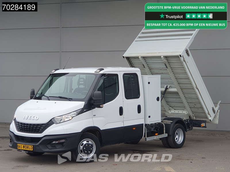 Iveco Daily 35C14 Kipper met Kist Dubbel Cabine Dubbellucht 3,5t Trekhaak Airco Cruise Euro6 Kieper Tipper Benne 2m3 Airco Trekhaak Cruise c - Бус самосвал: снимка 1 Iveco Daily 35C14 Kipper met Kist Dubbel Cabine Dubbellucht 3,5t Trekhaak Airco Cruise Euro6 Kieper Tipper Benne 2m3 Airco Trekhaak Cruise c - Бус самосвал: снимка 1