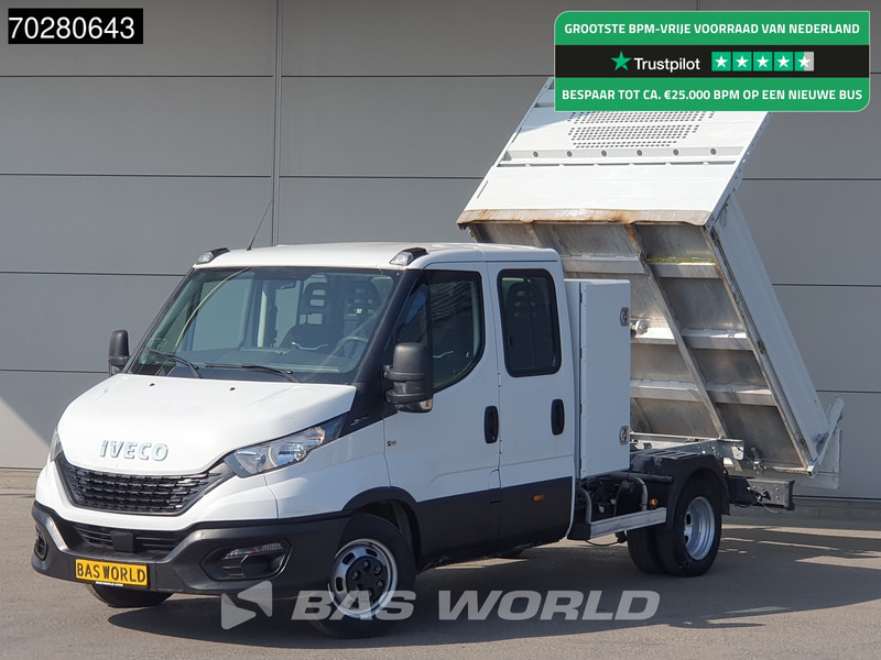 Iveco Daily 35C14 Kipper met Kist Dubbel Cabine Dubbellucht 3,5t Trekhaak Airco Cruise Euro6 Tipper Benne Kieper 2m3 Airco Trekhaak Cruise c - Бус самосвал: снимка 1 Iveco Daily 35C14 Kipper met Kist Dubbel Cabine Dubbellucht 3,5t Trekhaak Airco Cruise Euro6 Tipper Benne Kieper 2m3 Airco Trekhaak Cruise c - Бус самосвал: снимка 1