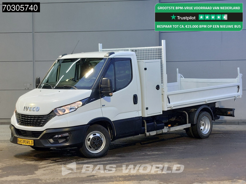 Iveco Daily 35C14 Kipper met Kist Dubbellucht 3,5t Trekhaak Airco Cruise Euro6 Tipper Benne Kieper Airco Trekhaak Cruise control - Бус самосвал: снимка 1 Iveco Daily 35C14 Kipper met Kist Dubbellucht 3,5t Trekhaak Airco Cruise Euro6 Tipper Benne Kieper Airco Trekhaak Cruise control - Бус самосвал: снимка 1