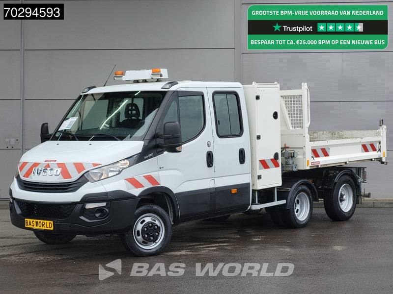 Iveco Daily 35C15 3.0L Kipper met Kist Maxicargo Airco Cruise Camera Euro6 Tipper Benne Kieper 2m3 Airco Dubbel cabine Cruise control - Бус самосвал: снимка 1 Iveco Daily 35C15 3.0L Kipper met Kist Maxicargo Airco Cruise Camera Euro6 Tipper Benne Kieper 2m3 Airco Dubbel cabine Cruise control - Бус самосвал: снимка 1