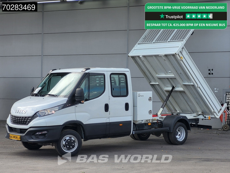 Iveco Daily 35C16 3.0L Kipper met Kist Dubbel Cabine 160PK Dubbellucht 3,5t Trekhaak Navi Airco Cruise Camera Euro6 Kieper Tipper Benne 2m3 - Бус самосвал: снимка 1 Iveco Daily 35C16 3.0L Kipper met Kist Dubbel Cabine 160PK Dubbellucht 3,5t Trekhaak Navi Airco Cruise Camera Euro6 Kieper Tipper Benne 2m3 - Бус самосвал: снимка 1