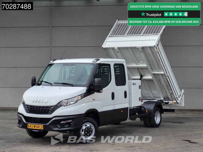 Iveco Daily 35C16 3.0L Kipper met Kist Dubbel Cabine 3,5t Trekhaak Airco Cruise Euro6 Kieper Tipper Benne 2m3 Airco Trekhaak Cruise control - Бус самосвал: снимка 1 Iveco Daily 35C16 3.0L Kipper met Kist Dubbel Cabine 3,5t Trekhaak Airco Cruise Euro6 Kieper Tipper Benne 2m3 Airco Trekhaak Cruise control - Бус самосвал: снимка 1