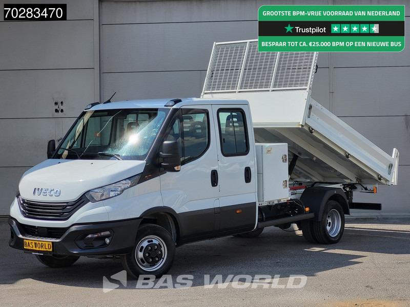 Iveco Daily 35C16 3.0L Kipper met Kist Dubbel Cabine Dubbellucht 3,5t Trekhaak Navi Airco Cruise Camera Euro6 Tipper Benne Kieper 2m3 Airco - Бус самосвал: снимка 1 Iveco Daily 35C16 3.0L Kipper met Kist Dubbel Cabine Dubbellucht 3,5t Trekhaak Navi Airco Cruise Camera Euro6 Tipper Benne Kieper 2m3 Airco - Бус самосвал: снимка 1