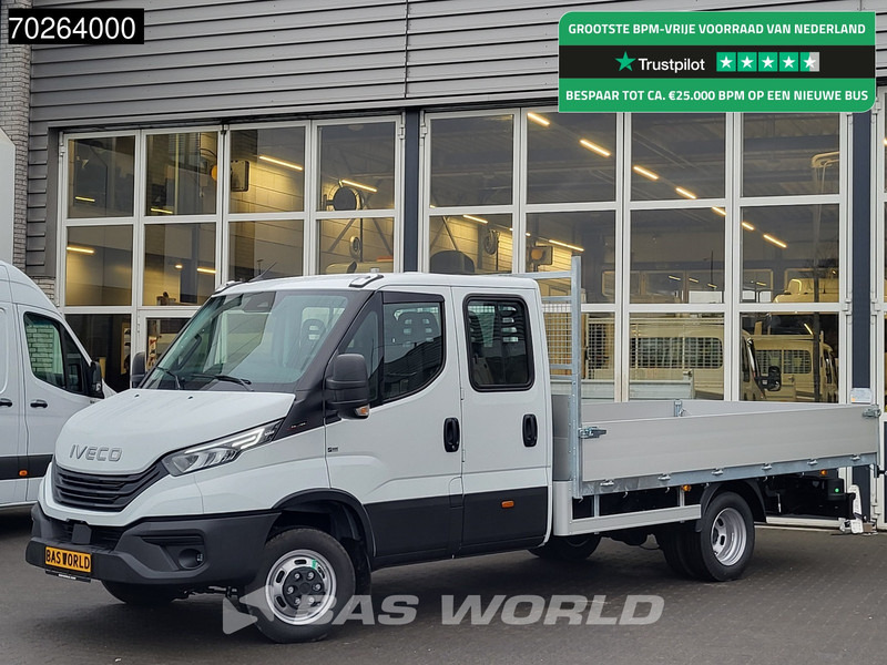 Iveco Daily 35C18 3.0 180PK Nwe model 2025 NL Open laadbak Dubbel Cabine Navi Camera Cruise LED 3,5T Trekvermogen Pritsche Pickup 3m3 Airco - Бордови бус: снимка 1 Iveco Daily 35C18 3.0 180PK Nwe model 2025 NL Open laadbak Dubbel Cabine Navi Camera Cruise LED 3,5T Trekvermogen Pritsche Pickup 3m3 Airco - Бордови бус: снимка 1