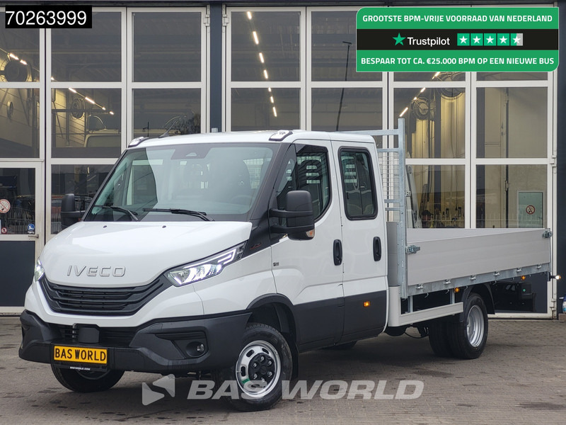 Iveco Daily 35C18 3.0 180PK Nwe model 2025 NL Open laadbak Dubbel Cabine Navi Camera Cruise LED 3,5T Trekvermogen Pritsche Pickup 3m3 Airco - Бордови бус: снимка 1 Iveco Daily 35C18 3.0 180PK Nwe model 2025 NL Open laadbak Dubbel Cabine Navi Camera Cruise LED 3,5T Trekvermogen Pritsche Pickup 3m3 Airco - Бордови бус: снимка 1