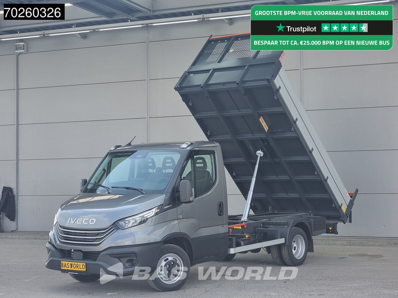 Iveco Daily 35C21 3.0L Automaat 210PK Open Laadbak Dubbellucht 2025-Model 3,5T Trekvermogen LED ACC Airco CarPlay Euro6 Tipper Benne Kieper - Бус самосвал: снимка 1 Iveco Daily 35C21 3.0L Automaat 210PK Open Laadbak Dubbellucht 2025-Model 3,5T Trekvermogen LED ACC Airco CarPlay Euro6 Tipper Benne Kieper - Бус самосвал: снимка 1