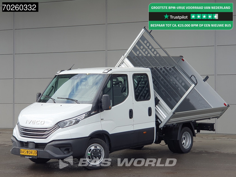 Iveco Daily 35C21 3-Zijdige Kipper Dubbel Cabine 210PK 3.0L Dubbellucht 3,5t Trekhaak ACC Airco LED Camera CarPlay Euro6 Tipper Benne Kieper - Бус самосвал: снимка 1 Iveco Daily 35C21 3-Zijdige Kipper Dubbel Cabine 210PK 3.0L Dubbellucht 3,5t Trekhaak ACC Airco LED Camera CarPlay Euro6 Tipper Benne Kieper - Бус самосвал: снимка 1