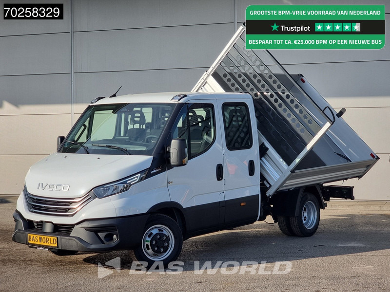 Iveco Daily 35C21 3-Zijdige Kipper Dubbel Cabine 210PK 3.0L Dubbellucht 3,5t Trekhaak ACC Airco LED Camera CarPlay Euro6 Tipper Benne Kieper - Бус самосвал: снимка 1 Iveco Daily 35C21 3-Zijdige Kipper Dubbel Cabine 210PK 3.0L Dubbellucht 3,5t Trekhaak ACC Airco LED Camera CarPlay Euro6 Tipper Benne Kieper - Бус самосвал: снимка 1