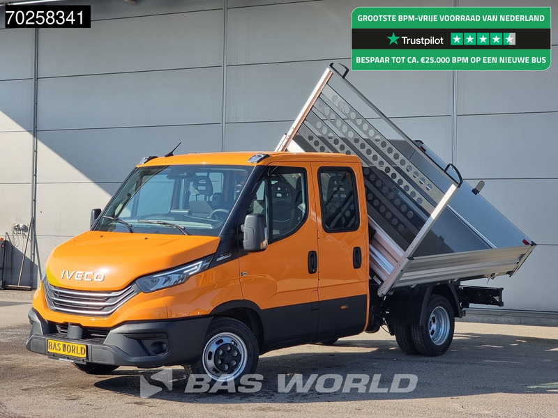 Iveco Daily 35C21 3-Zijdige Kipper Dubbel Cabine 210PK 3.0L Dubbellucht 3,5t Trekhaak ACC Airco LED Camera CarPlay Euro6 Tipper Benne Kieper - Бус самосвал: снимка 1 Iveco Daily 35C21 3-Zijdige Kipper Dubbel Cabine 210PK 3.0L Dubbellucht 3,5t Trekhaak ACC Airco LED Camera CarPlay Euro6 Tipper Benne Kieper - Бус самосвал: снимка 1