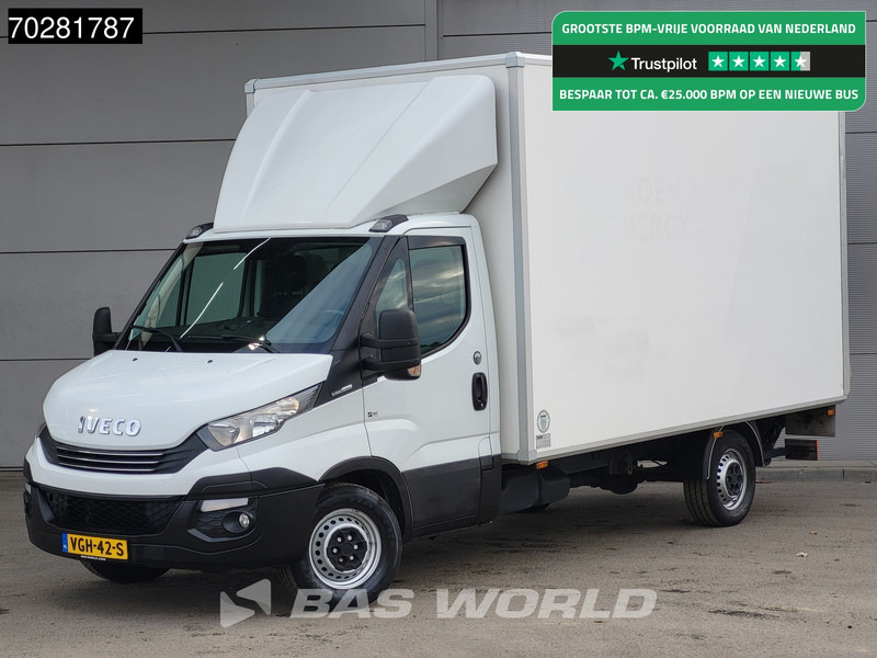 Iveco Daily 35S18 3.0L Laadklep Bakwagen Airco Lat om Lat Euro6 Meubelbak Koffer 20m3 Airco - Лекотоварен автомобил фургон: снимка 1 Iveco Daily 35S18 3.0L Laadklep Bakwagen Airco Lat om Lat Euro6 Meubelbak Koffer 20m3 Airco - Лекотоварен автомобил фургон: снимка 1