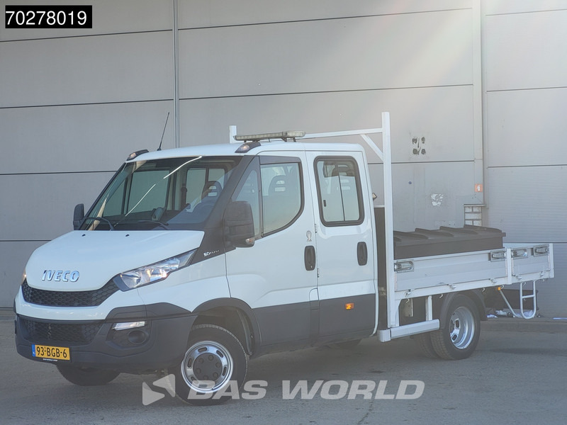 Iveco Daily 50C17 3.0L Automaat DC Open laadbak Kraan Hiab 017T-2 Airco APK 10-2025 Pickup Crane Kraanwagen Pritsche Airco Dubbel cabine - Бордови бус: снимка 5 Iveco Daily 50C17 3.0L Automaat DC Open laadbak Kraan Hiab 017T-2 Airco APK 10-2025 Pickup Crane Kraanwagen Pritsche Airco Dubbel cabine - Бордови бус: снимка 5