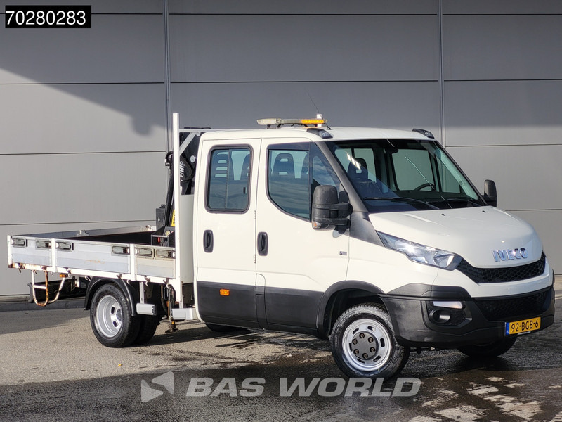Iveco Daily 50C17 3,0L Automaat HIAB 017T-2 DC Open laadbak Dubbellucht Airco Euro6 Pickup Crane Kraanwagen Pritsche Airco Dubbel cabine - Бордови бус: снимка 3 Iveco Daily 50C17 3,0L Automaat HIAB 017T-2 DC Open laadbak Dubbellucht Airco Euro6 Pickup Crane Kraanwagen Pritsche Airco Dubbel cabine - Бордови бус: снимка 3
