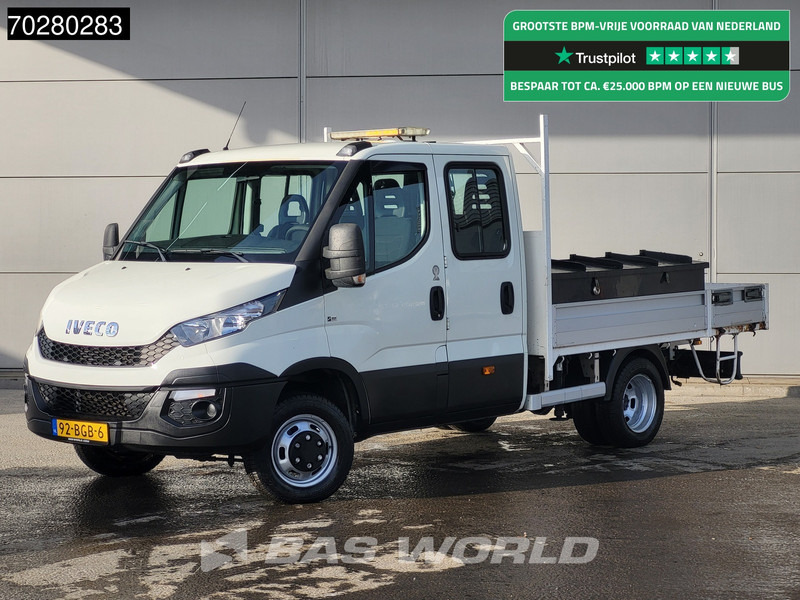 Iveco Daily 50C17 3,0L Automaat HIAB 017T-2 DC Open laadbak Dubbellucht Airco Euro6 Pickup Crane Kraanwagen Pritsche Airco Dubbel cabine - Бордови бус: снимка 1 Iveco Daily 50C17 3,0L Automaat HIAB 017T-2 DC Open laadbak Dubbellucht Airco Euro6 Pickup Crane Kraanwagen Pritsche Airco Dubbel cabine - Бордови бус: снимка 1