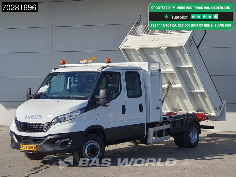 Iveco Daily 70C18 3.0L Kipper Dubbel Cabine Dubbellucht 3,5t Trekhaak Airco Cruise Camera Zwaailampen Euro6 Tipper Benne Kieper 2m3 Airco Tr - Бус самосвал: снимка 1 Iveco Daily 70C18 3.0L Kipper Dubbel Cabine Dubbellucht 3,5t Trekhaak Airco Cruise Camera Zwaailampen Euro6 Tipper Benne Kieper 2m3 Airco Tr - Бус самосвал: снимка 1