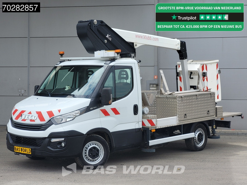 Iveco Daily 35S14 Hoogwerker Klubb 11meter werkhoogte Navi Airco Cruise Camera Euro6 Hubarbeitsbühne 1Personen Airco Cruise control - Лекотоварен автомобил: снимка 1 Iveco Daily 35S14 Hoogwerker Klubb 11meter werkhoogte Navi Airco Cruise Camera Euro6 Hubarbeitsbühne 1Personen Airco Cruise control - Лекотоварен автомобил: снимка 1