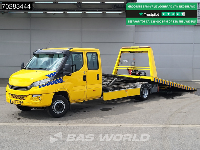 Iveco Daily 70C18 3.0L Autotransporter Luchtvering 3,5t Trekhaak Lier Airco Cruise Euro6 Cartransporter Oprijwagen Trekhaak Cruise control - Лекотоварен автомобил: снимка 1 Iveco Daily 70C18 3.0L Autotransporter Luchtvering 3,5t Trekhaak Lier Airco Cruise Euro6 Cartransporter Oprijwagen Trekhaak Cruise control - Лекотоварен автомобил: снимка 1