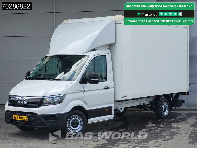 MAN TGE 3.140 Automaat Bakwagen Laadklep Airco Cruise Camera Euro6 Meubelbak Koffer 20m3 Airco Cruise control - Лекотоварен автомобил фургон: снимка 1 MAN TGE 3.140 Automaat Bakwagen Laadklep Airco Cruise Camera Euro6 Meubelbak Koffer 20m3 Airco Cruise control - Лекотоварен автомобил фургон: снимка 1