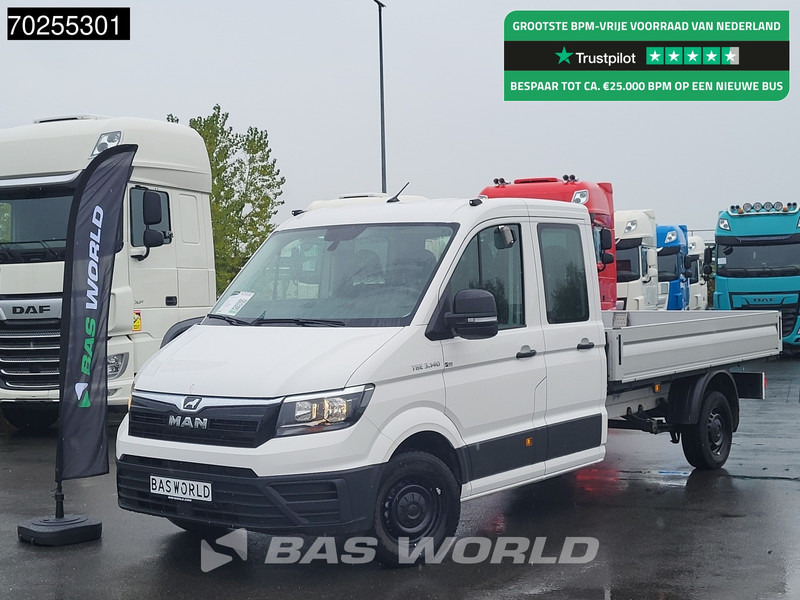 MAN TGE 3.140 Automaat Open Laadbak Trekhaak Airco Cruise Euro6 Pickup Pritsche Open Box Airco Trekhaak Cruise control - Бордови бус: снимка 1 MAN TGE 3.140 Automaat Open Laadbak Trekhaak Airco Cruise Euro6 Pickup Pritsche Open Box Airco Trekhaak Cruise control - Бордови бус: снимка 1