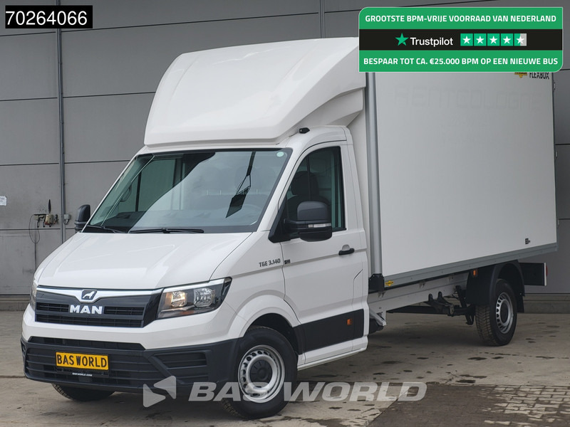 MAN TGE 3.140 Bakwagen met achterdeuren Nieuw!! Airco Meubelbak Koffer 17m3 Airco - Лекотоварен автомобил фургон: снимка 1 MAN TGE 3.140 Bakwagen met achterdeuren Nieuw!! Airco Meubelbak Koffer 17m3 Airco - Лекотоварен автомобил фургон: снимка 1