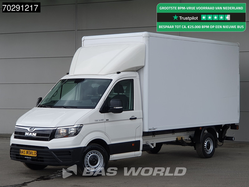 MAN TGE 3.140 Laadklep Bakwagen Airco Cruise Camera Euro6 Meubelbak Koffer 20m3 Airco Cruise control - Лекотоварен автомобил фургон: снимка 1 MAN TGE 3.140 Laadklep Bakwagen Airco Cruise Camera Euro6 Meubelbak Koffer 20m3 Airco Cruise control - Лекотоварен автомобил фургон: снимка 1