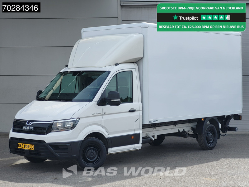 MAN TGE 3.140 Laadklep Bakwagen Airco Cruise Camera Euro6 Meubelbak Koffer 20m3 Airco Cruise control - Лекотоварен автомобил фургон: снимка 1 MAN TGE 3.140 Laadklep Bakwagen Airco Cruise Camera Euro6 Meubelbak Koffer 20m3 Airco Cruise control - Лекотоварен автомобил фургон: снимка 1