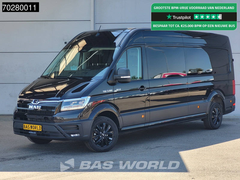MAN TGE 3.180 4x4 Automaat 2025 Facelift L4H3 LED ACC Navi Airco Cruise Camera Parkeersensoren L3H2 Allrad 4WD 15m3 Airco - Товарен бус: снимка 1 MAN TGE 3.180 4x4 Automaat 2025 Facelift L4H3 LED ACC Navi Airco Cruise Camera Parkeersensoren L3H2 Allrad 4WD 15m3 Airco - Товарен бус: снимка 1