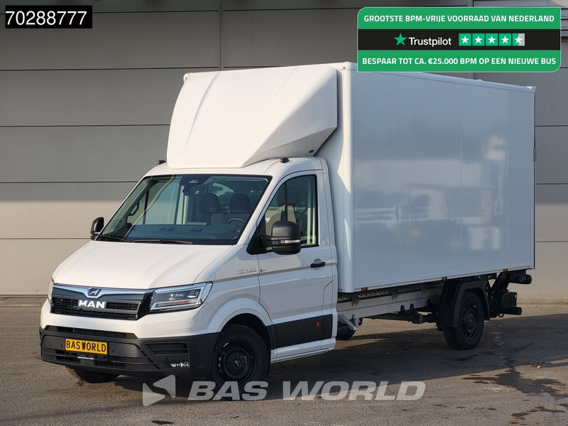 MAN TGE 3.180 Automaat Laadklep Bakwagen 2025 Facelift Navi LED Airco Cruise Euro6 Meubelbak Koffer 21m3 Airco Cruise control - Лекотоварен автомобил фургон: снимка 1 MAN TGE 3.180 Automaat Laadklep Bakwagen 2025 Facelift Navi LED Airco Cruise Euro6 Meubelbak Koffer 21m3 Airco Cruise control - Лекотоварен автомобил фургон: снимка 1