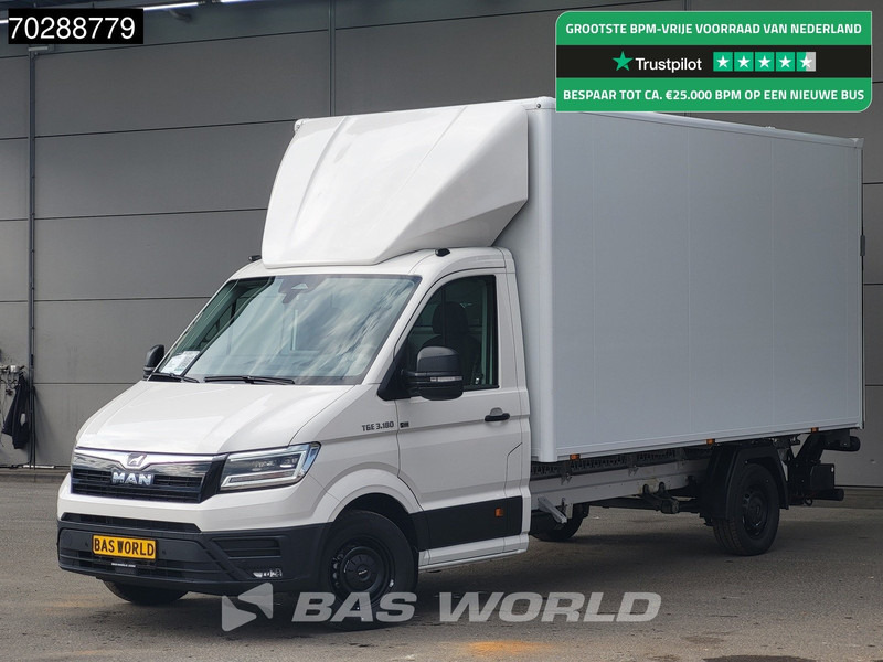 MAN TGE 3.180 Automaat Laadklep Bakwagen 2025 Facelift Navi LED Airco Cruise Euro6 Meubelbak Koffer 21m3 Airco Cruise control - Лекотоварен автомобил фургон: снимка 1 MAN TGE 3.180 Automaat Laadklep Bakwagen 2025 Facelift Navi LED Airco Cruise Euro6 Meubelbak Koffer 21m3 Airco Cruise control - Лекотоварен автомобил фургон: снимка 1