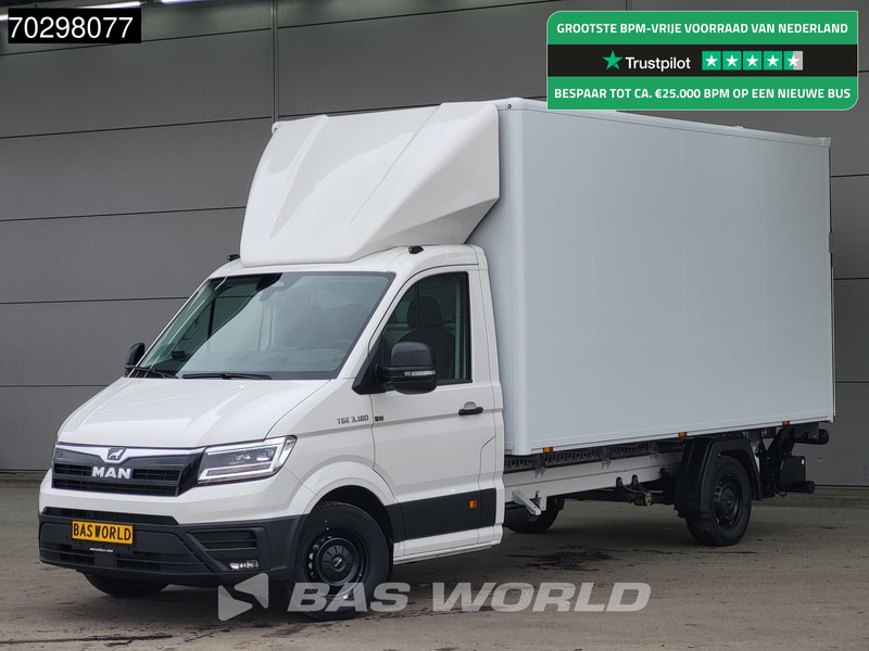 MAN TGE 3.180 Automaat Laadklep Bakwagen 2025 Facelift Navi LED Airco Cruise Euro6 Meubelbak Koffer Airco Cruise control - Лекотоварен автомобил фургон: снимка 1 MAN TGE 3.180 Automaat Laadklep Bakwagen 2025 Facelift Navi LED Airco Cruise Euro6 Meubelbak Koffer Airco Cruise control - Лекотоварен автомобил фургон: снимка 1