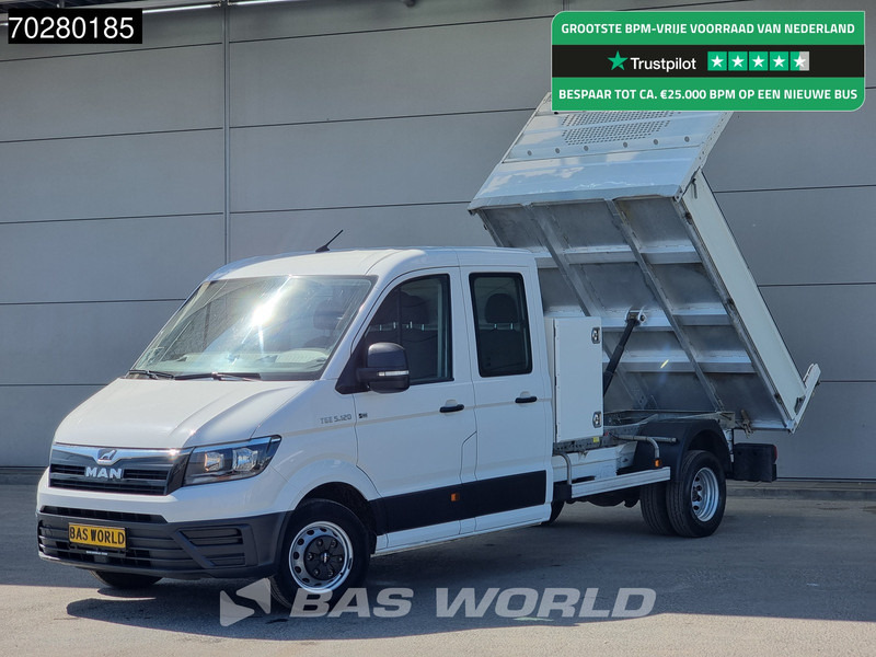 MAN TGE 5.120 Kipper met Kist Dubbel Cabine Dubbellucht 3,5t Trekhaak Navi Airco Cruise Camera Tipper Benne Kieper m3 Airco Dubbel cabine Trek - Бус самосвал: снимка 1 MAN TGE 5.120 Kipper met Kist Dubbel Cabine Dubbellucht 3,5t Trekhaak Navi Airco Cruise Camera Tipper Benne Kieper m3 Airco Dubbel cabine Trek - Бус самосвал: снимка 1