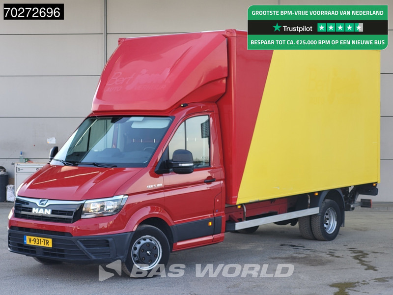 MAN TGE 5.180 Automaat Laadklep Zijdeur Bakwagen 180PK Lat om Lat Airco Cruise Meubelbak Koffer 22m3 Airco Cruise control - Лекотоварен автомобил фургон: снимка 1 MAN TGE 5.180 Automaat Laadklep Zijdeur Bakwagen 180PK Lat om Lat Airco Cruise Meubelbak Koffer 22m3 Airco Cruise control - Лекотоварен автомобил фургон: снимка 1