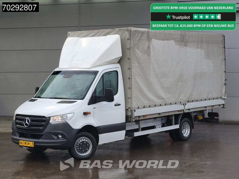 Mercedes-Benz Sprinter 519 CDI 3.0L V6 Automaat 484cm Dubbellucht Huif Bakwagen 190PK Airco Cruise Euro6 Meubelbak Koffer Airco Cruise control - Брезентов бус: снимка 1 Mercedes-Benz Sprinter 519 CDI 3.0L V6 Automaat 484cm Dubbellucht Huif Bakwagen 190PK Airco Cruise Euro6 Meubelbak Koffer Airco Cruise control - Брезентов бус: снимка 1