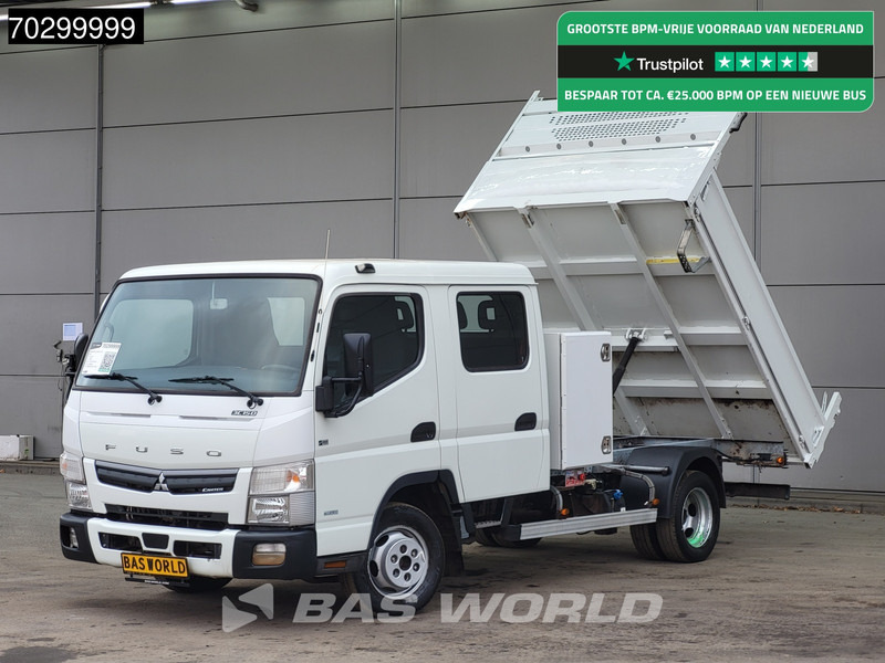 Mitsubishi Canter 3C15 3.0L Kipper met Kist Dubbel Cabine Dubbellucht 3,5t Trekhaak 150PK Airco Euro6 Tipper Benne Kieper Airco Trekhaak - Бус самосвал: снимка 1 Mitsubishi Canter 3C15 3.0L Kipper met Kist Dubbel Cabine Dubbellucht 3,5t Trekhaak 150PK Airco Euro6 Tipper Benne Kieper Airco Trekhaak - Бус самосвал: снимка 1