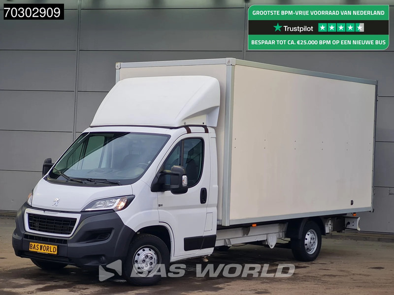 Peugeot Boxer 140pk Bakwagen Achterdeuren Airco Euro6 Meubelbak Koffer Airco - Лекотоварен автомобил фургон: снимка 1 Peugeot Boxer 140pk Bakwagen Achterdeuren Airco Euro6 Meubelbak Koffer Airco - Лекотоварен автомобил фургон: снимка 1
