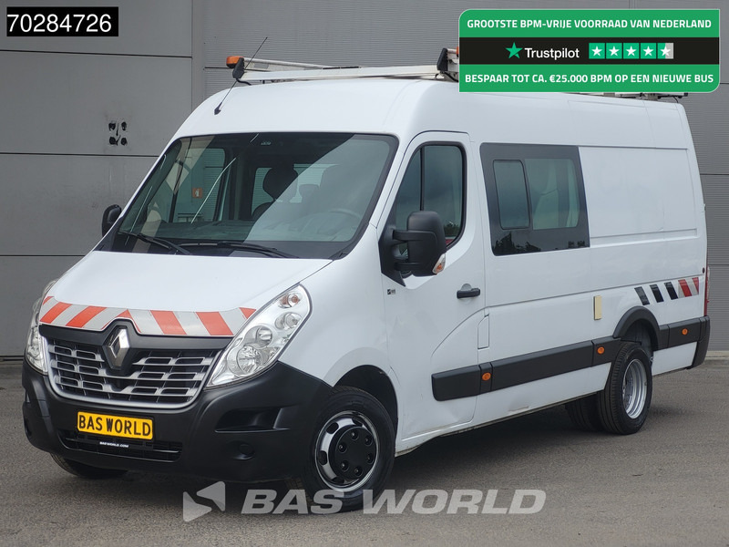 Renault Master 130pk Dubbel Cabine Dubbellucht L3H2 3,5t Trekhaak Airco Cruise Imperiaal Werkplaatsinrichting Euro6 DC Doka Mixto 8m3 Airco Trekhaak - Товарен бус: снимка 1 Renault Master 130pk Dubbel Cabine Dubbellucht L3H2 3,5t Trekhaak Airco Cruise Imperiaal Werkplaatsinrichting Euro6 DC Doka Mixto 8m3 Airco Trekhaak - Товарен бус: снимка 1