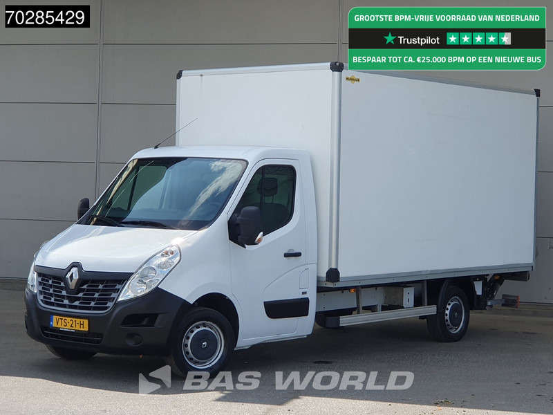 Renault Master 130pk Laadklep Bakwagen Airco Euro6 Meubelbak Koffer 21m3 Airco - Лекотоварен автомобил фургон: снимка 1 Renault Master 130pk Laadklep Bakwagen Airco Euro6 Meubelbak Koffer 21m3 Airco - Лекотоварен автомобил фургон: снимка 1