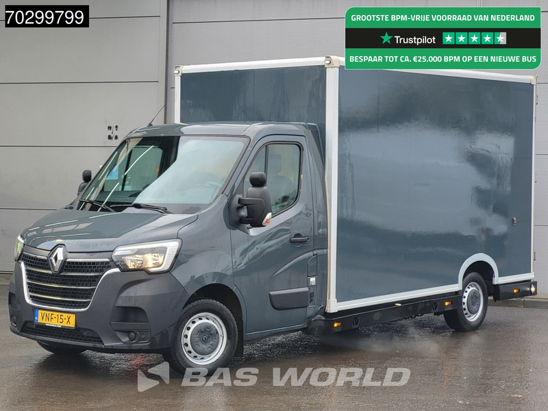 Renault Master 150PK Luchtvering Automaat Bakwagen Lowliner LED Airco Cruise Camera Euro6 Meubelwagen Koffer Verkoopwagen 18m3 Airco Cruise control - Лекотоварен автомобил фургон: снимка 1 Renault Master 150PK Luchtvering Automaat Bakwagen Lowliner LED Airco Cruise Camera Euro6 Meubelwagen Koffer Verkoopwagen 18m3 Airco Cruise control - Лекотоварен автомобил фургон: снимка 1
