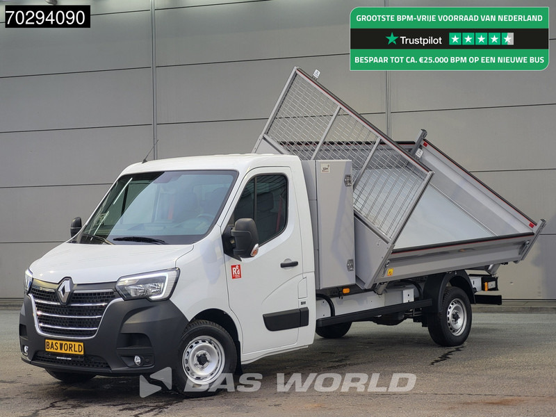 Renault Master 165PK 3 zijdige Kipper met Kist Trekhaak Airco Cruise Tipper Kieper Benne Airco Trekhaak Cruise control - Бус самосвал: снимка 1 Renault Master 165PK 3 zijdige Kipper met Kist Trekhaak Airco Cruise Tipper Kieper Benne Airco Trekhaak Cruise control - Бус самосвал: снимка 1