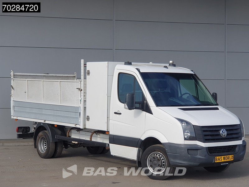 Volkswagen Crafter 136pk Open Laadbak met Kist Dubbellucht 3,5t Trekhaak Airco Euro6 Tipper Benne Kieper Airco Trekhaak - Бордови бус: снимка 3 Volkswagen Crafter 136pk Open Laadbak met Kist Dubbellucht 3,5t Trekhaak Airco Euro6 Tipper Benne Kieper Airco Trekhaak - Бордови бус: снимка 3